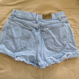 Cut-off jean shorts